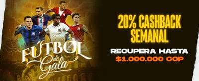 Fútbol de Gala: Cashback Semanal promotional image